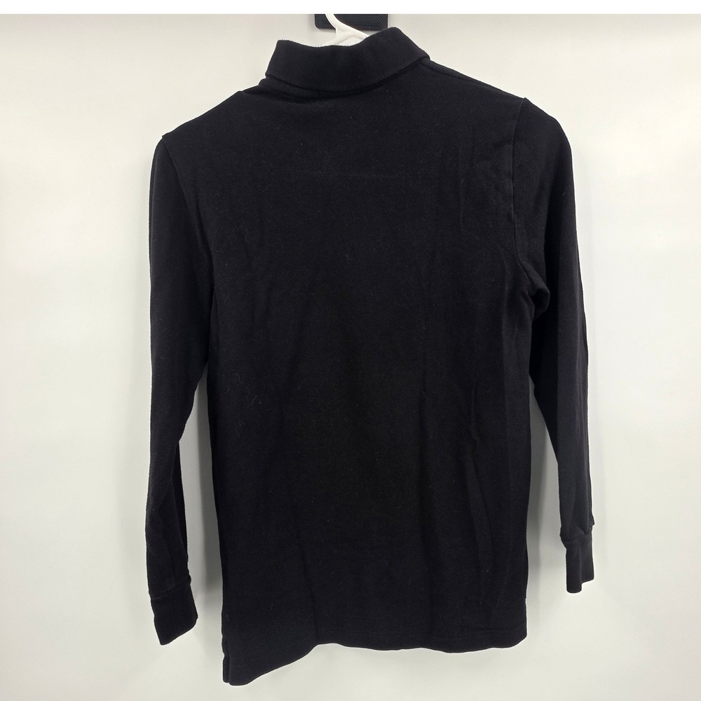 POLO RALPH LAUREN LONG SLEEVE POLO YOUTH MEDIUM 10 TO 12 BLACK RED PONY KIDS EUC - Picture 5 of 9